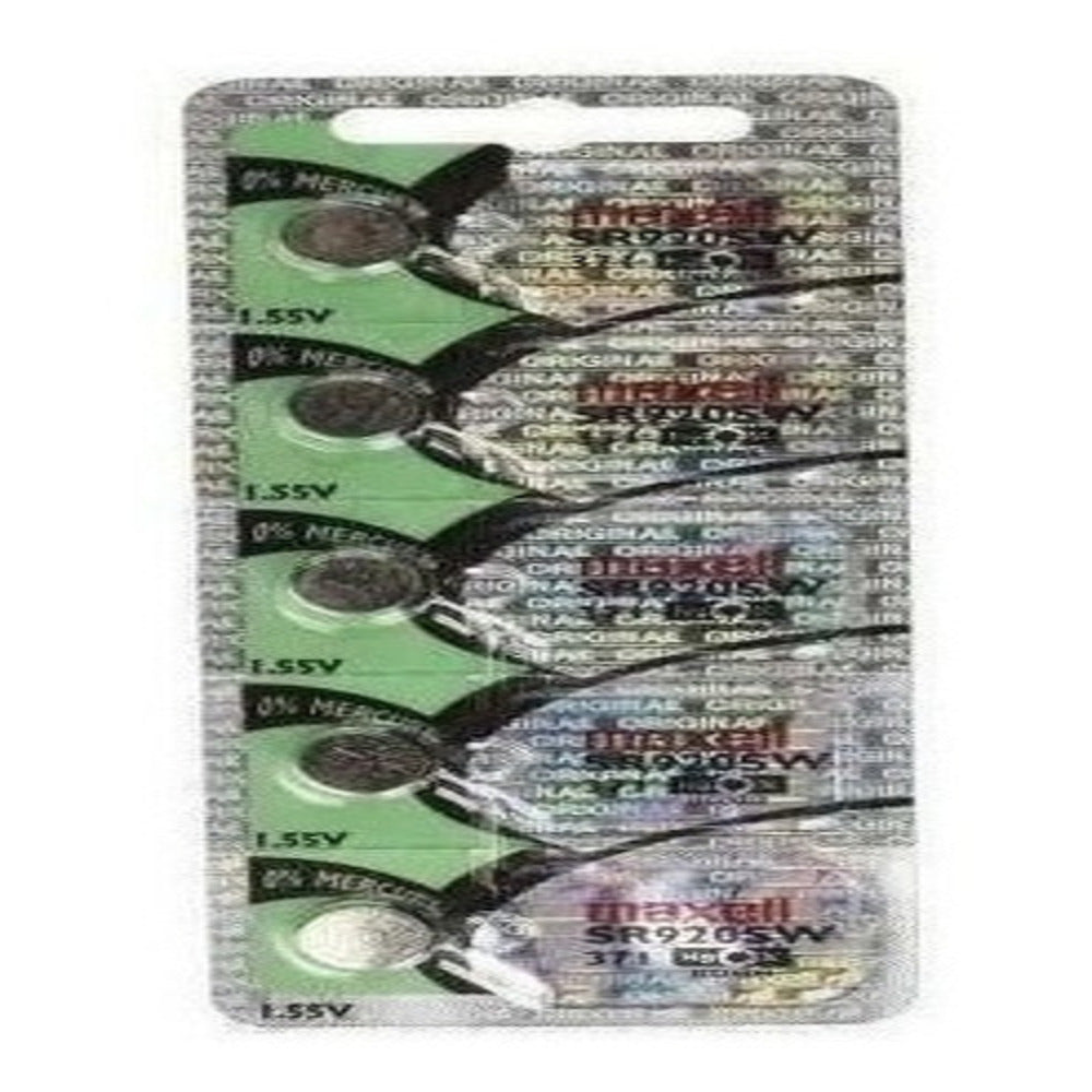 Pila Botón Maxell Sr-920 Aw X5un