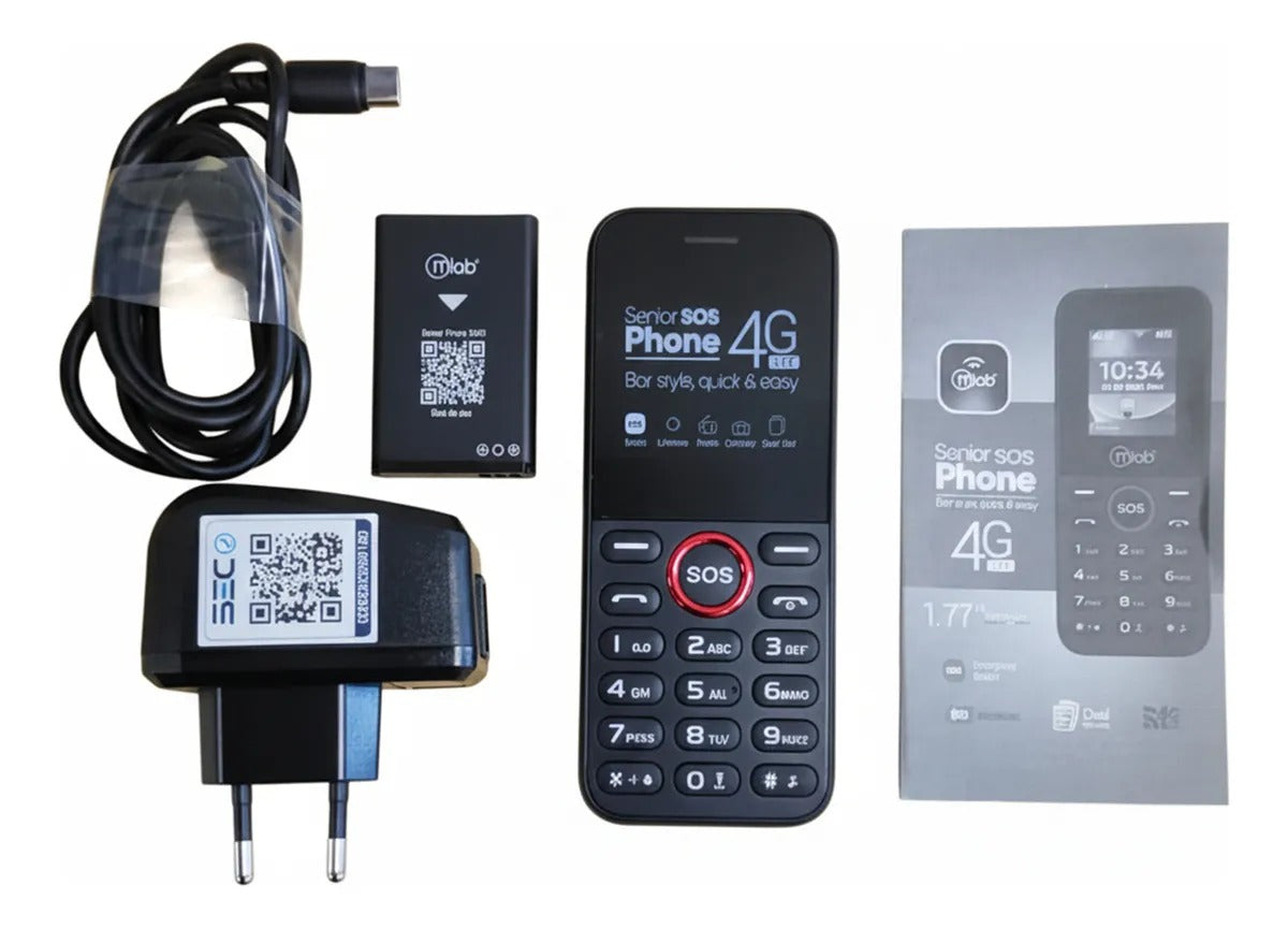 Teléfono Senior Bar 4G SOS 1.8 Pulgada