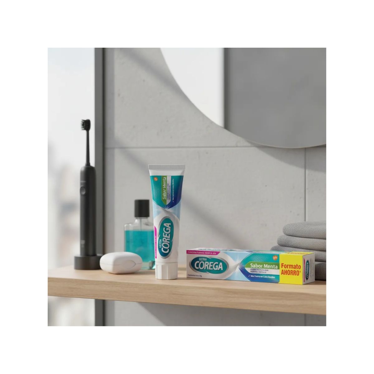 Adhesivo Prótesis Dental Corega Sabor Menta 70gr