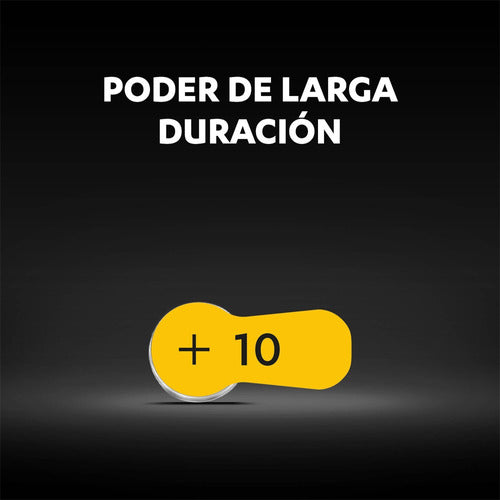 Pila Para Audífonos Duracell Tamaño 10 X6