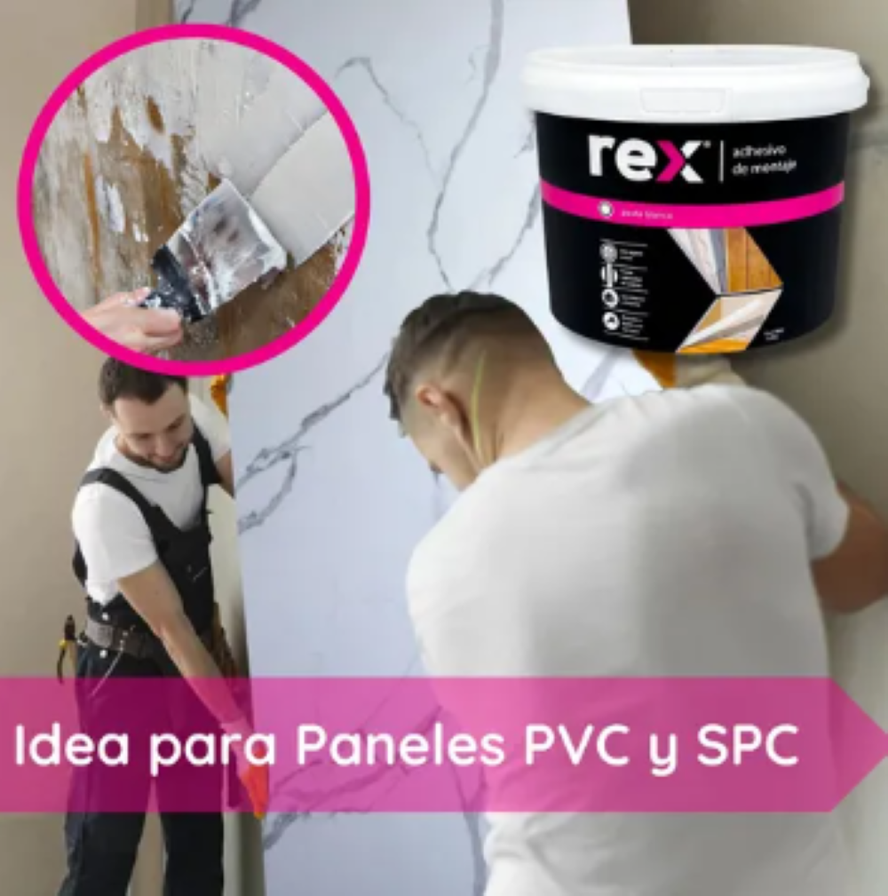 Adhesivo Montaje Pintable Rex 3.8 Kg Blanco