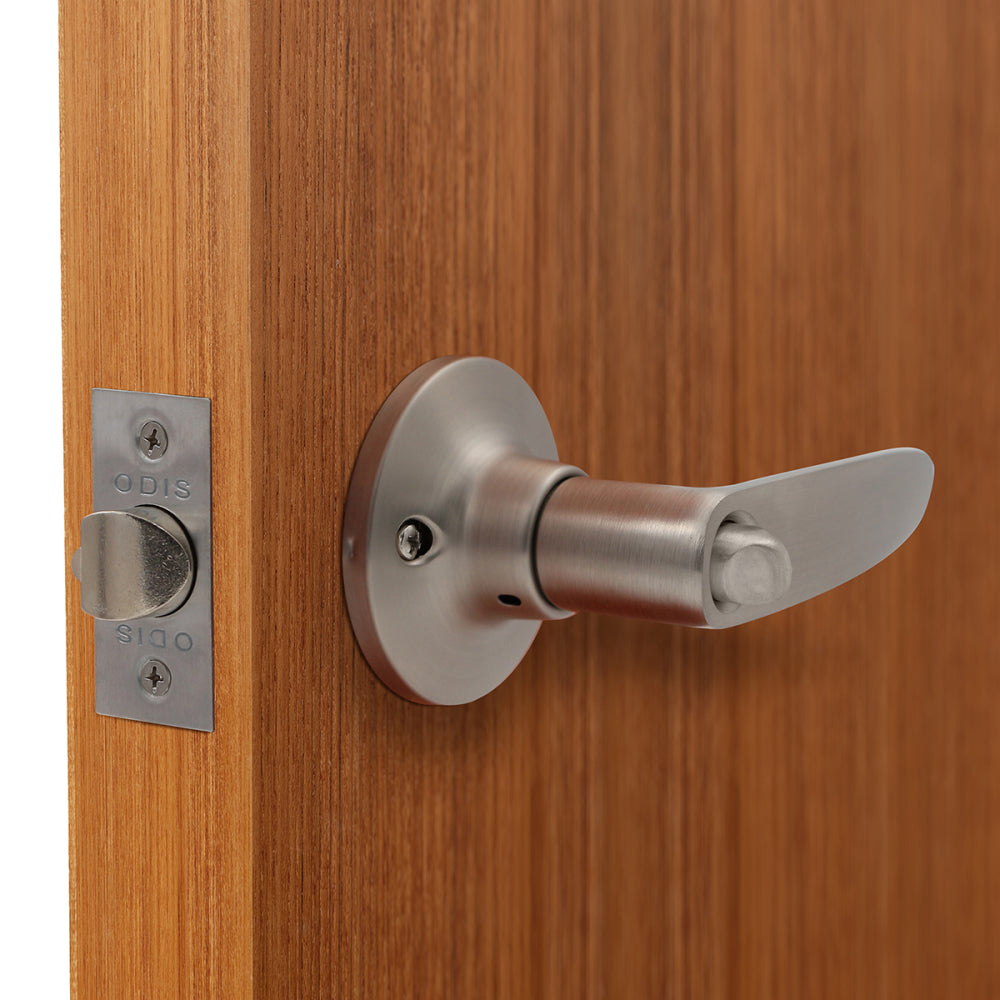 Cerradura Tubular Con Manilla Odis 203 Dormitorio Níquel