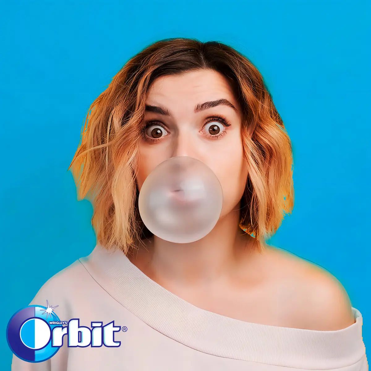 Chicle Orbit sin azúcar Professional Menta 6x64 grs