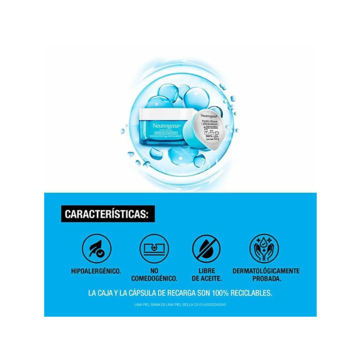 Refill Crema Neutrogena Hydro Boost Water Gel 50gr