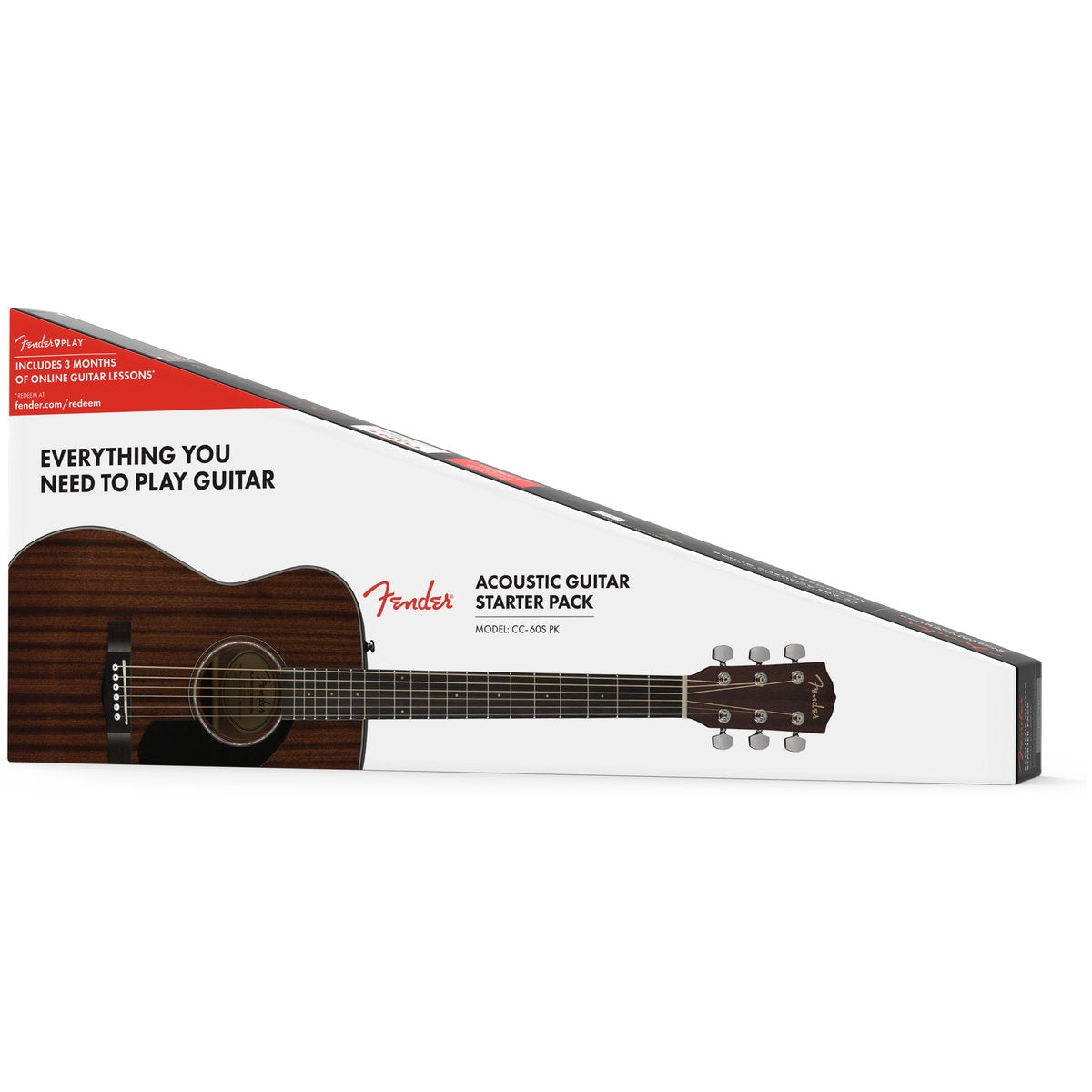 Pack Guitarra Acústica Fender CC-60S Concert V2 Caoba