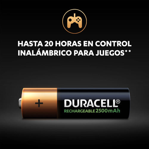 Pila Recargable Duracell Tamaño Aa X4