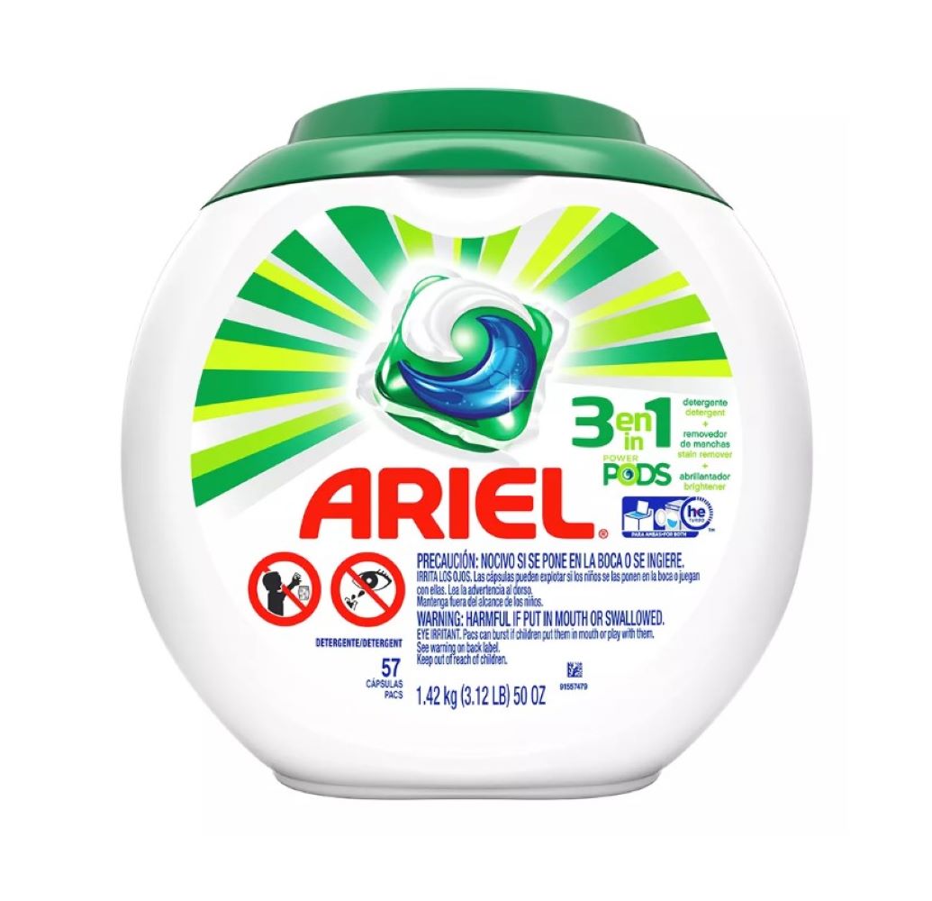 Detergente Ariel Pods Cápsula 57ud