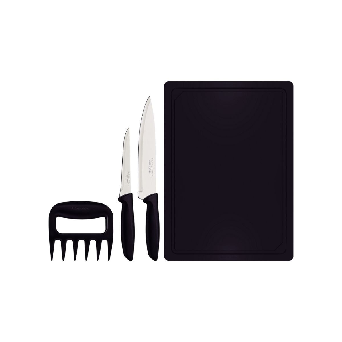 Juego Para Asado Tramontina Plenus 4 Piezas Negro