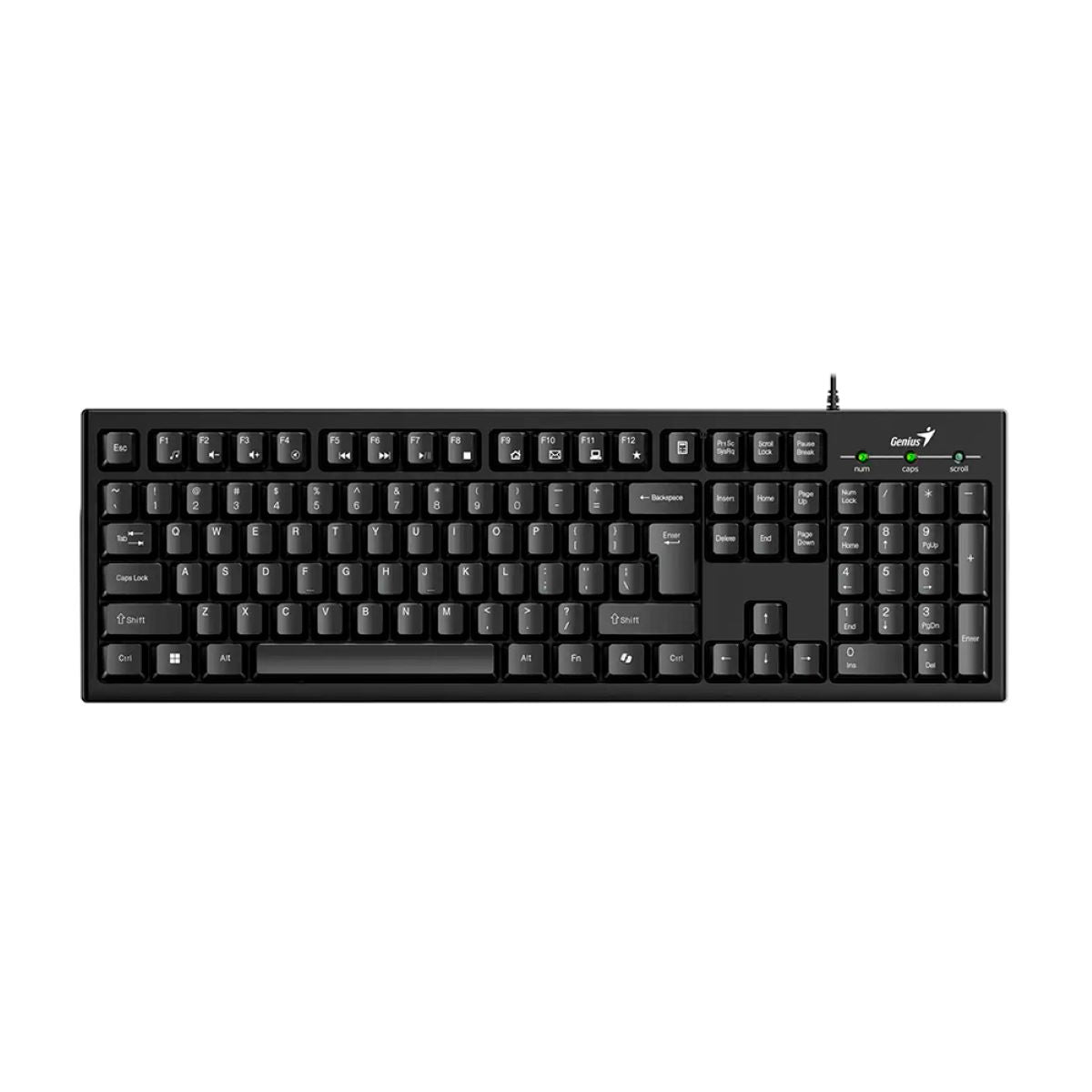 Teclado Genius USB Negro Compacto Y Resistente