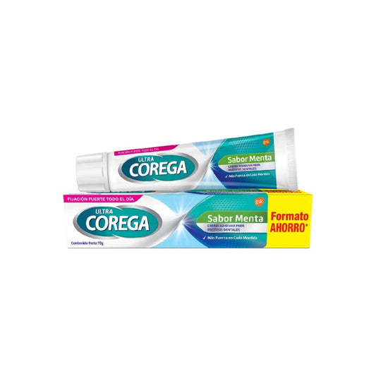 Adhesivo Prótesis Dental Corega Sabor Menta 70gr