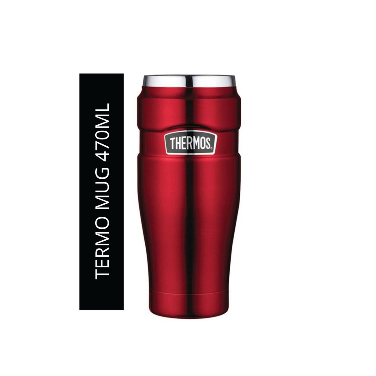 Termo Mug Thermos King 470ml Acero Inoxidable Rojo