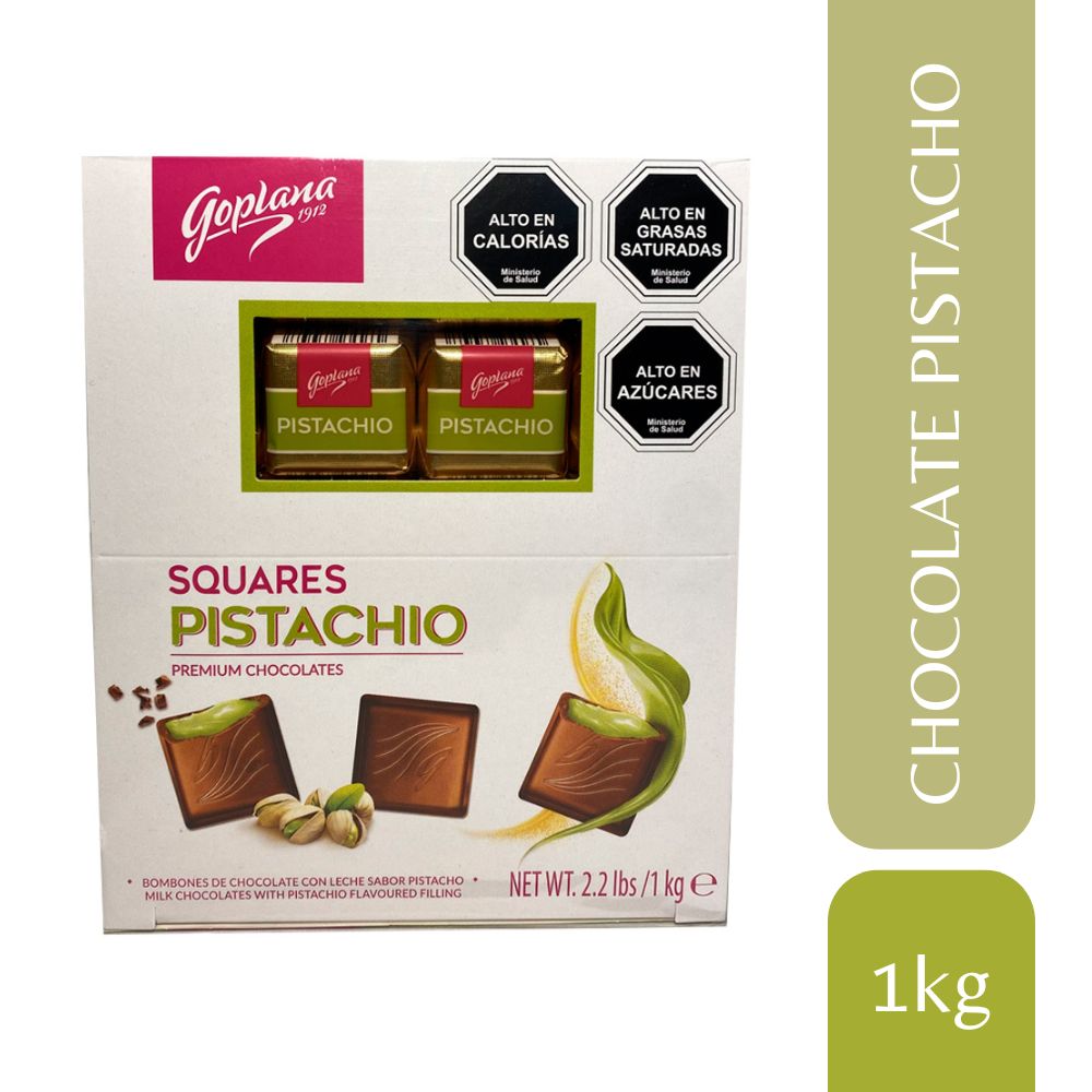 Bombón Chocolate Goplana 1 Kg Sabor Pistacho