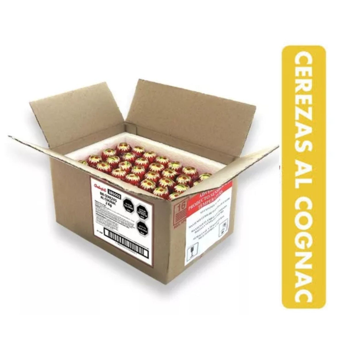 Cereza al coñac Ambrosoli caja 2 kgs