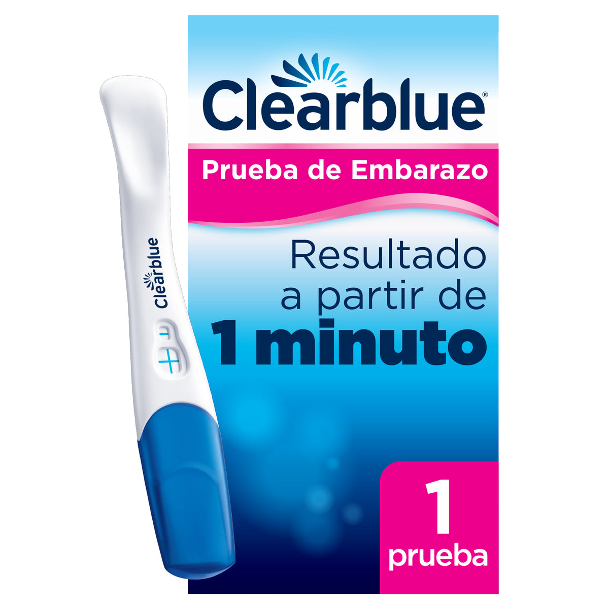 Test de Embarazo Rápido Clearblue Resultado En 1 Minuto
