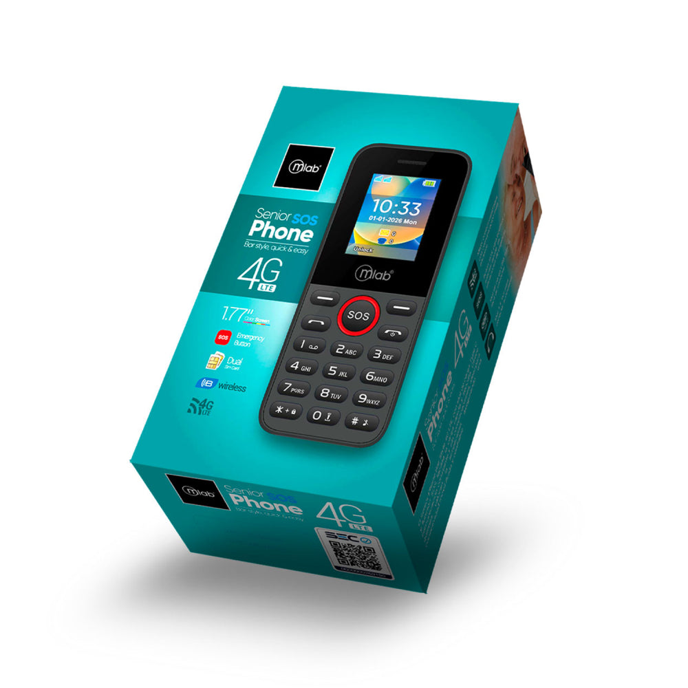 Teléfono Senior Bar 4G SOS 1.8 Pulgada