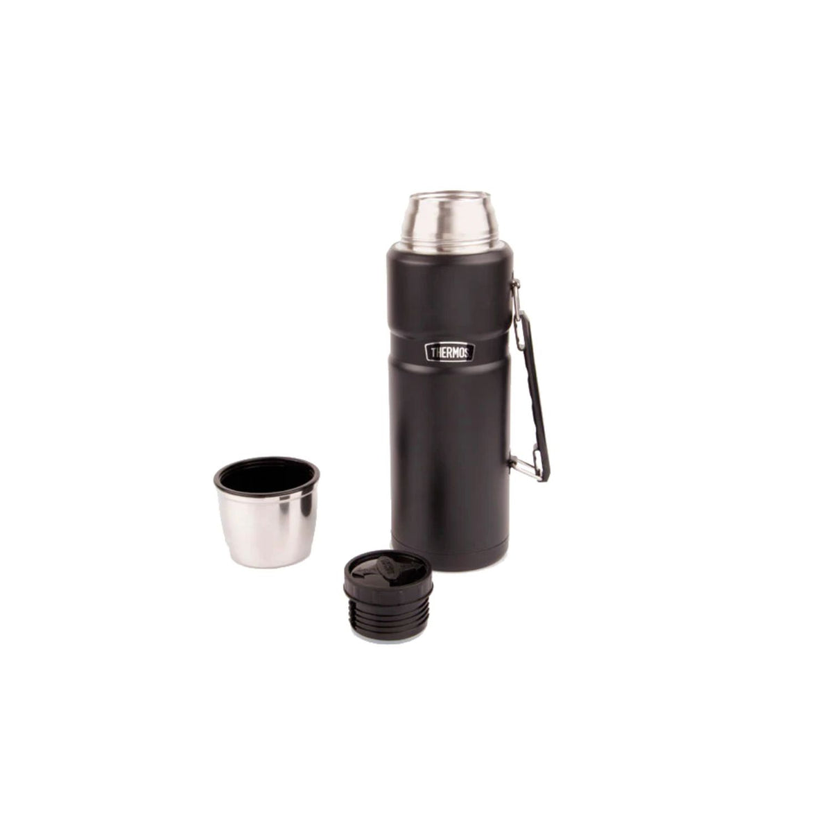 Termo Líquido King Thermos Acero Inoxidable 1,2 Litros Negro