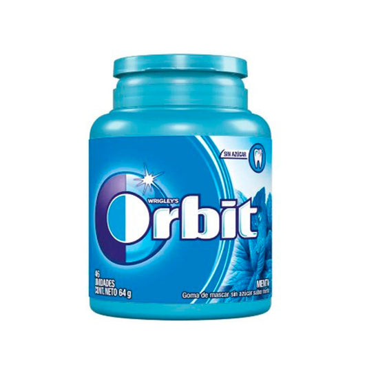 Chicle Orbit sin azúcar Professional Menta 6x64 grs