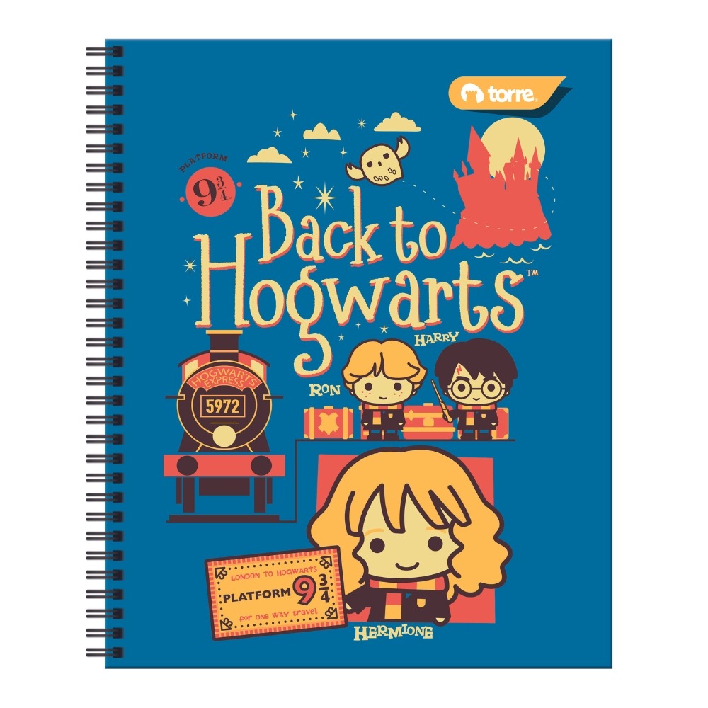 Pack 10 Cuaderno Torre Universitario Harry Potter 2  7mm100h