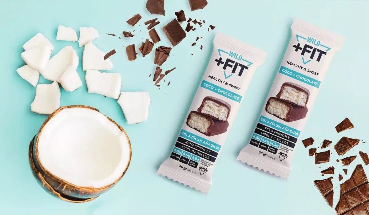 Wild + Fit  Barritas Snack Saludable Coco x16ud