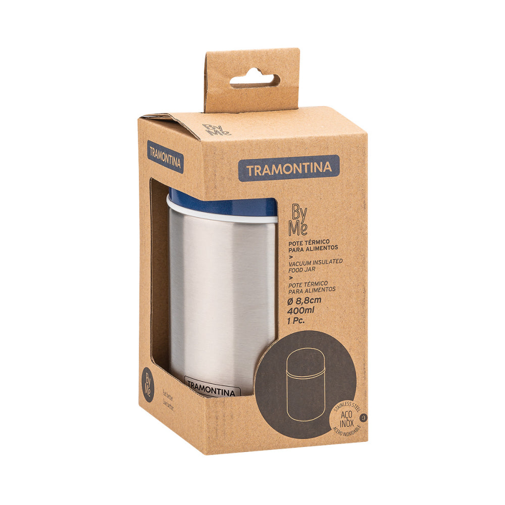 Termo Para Comida Tramontina 400ml Acero Inoxidable Azul