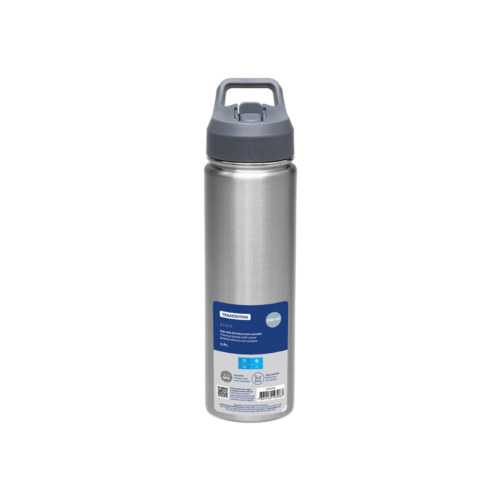 Botella Térmica Tramontina 650ml Acero Inoxidable