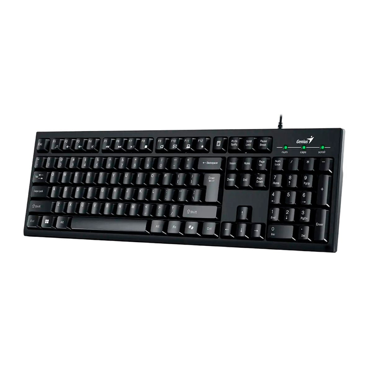 Teclado Genius USB Negro Compacto Y Resistente