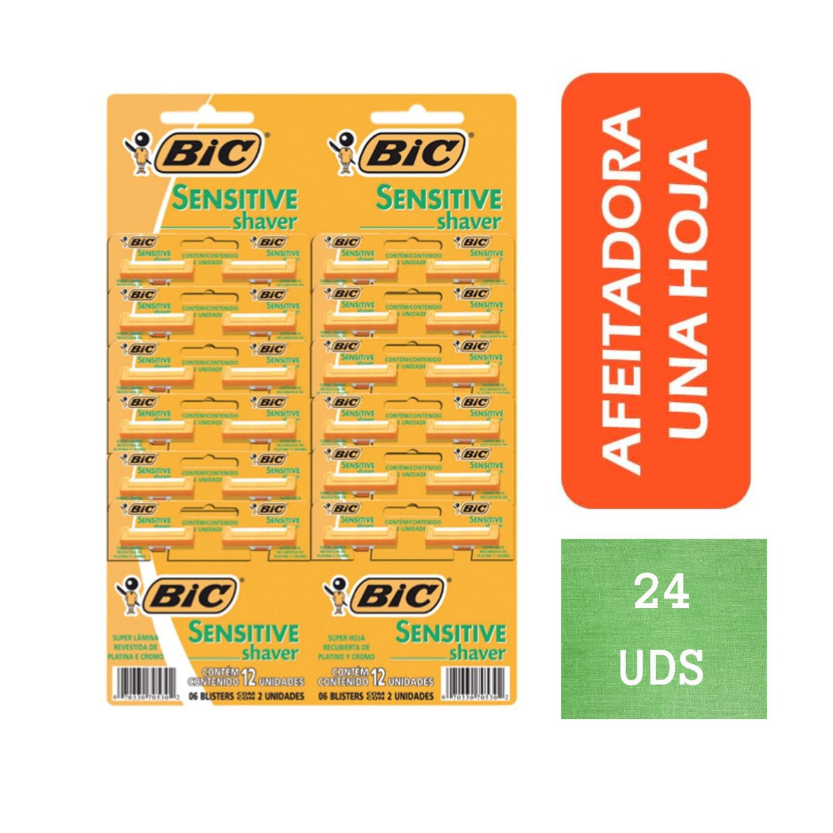 Máquina De Afeitar Bic Sensitive X24un