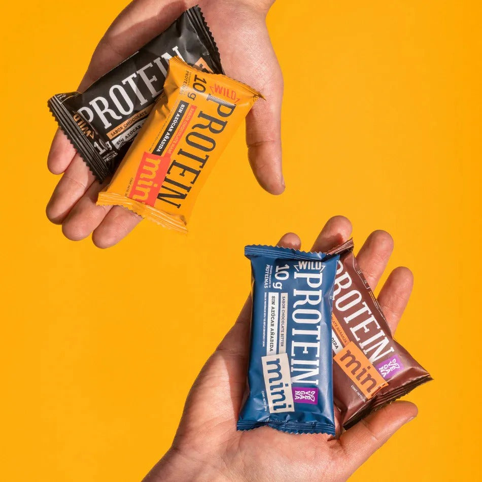 Mini Barra Choco Naranja Wild Protein 30g x 24 Unidades