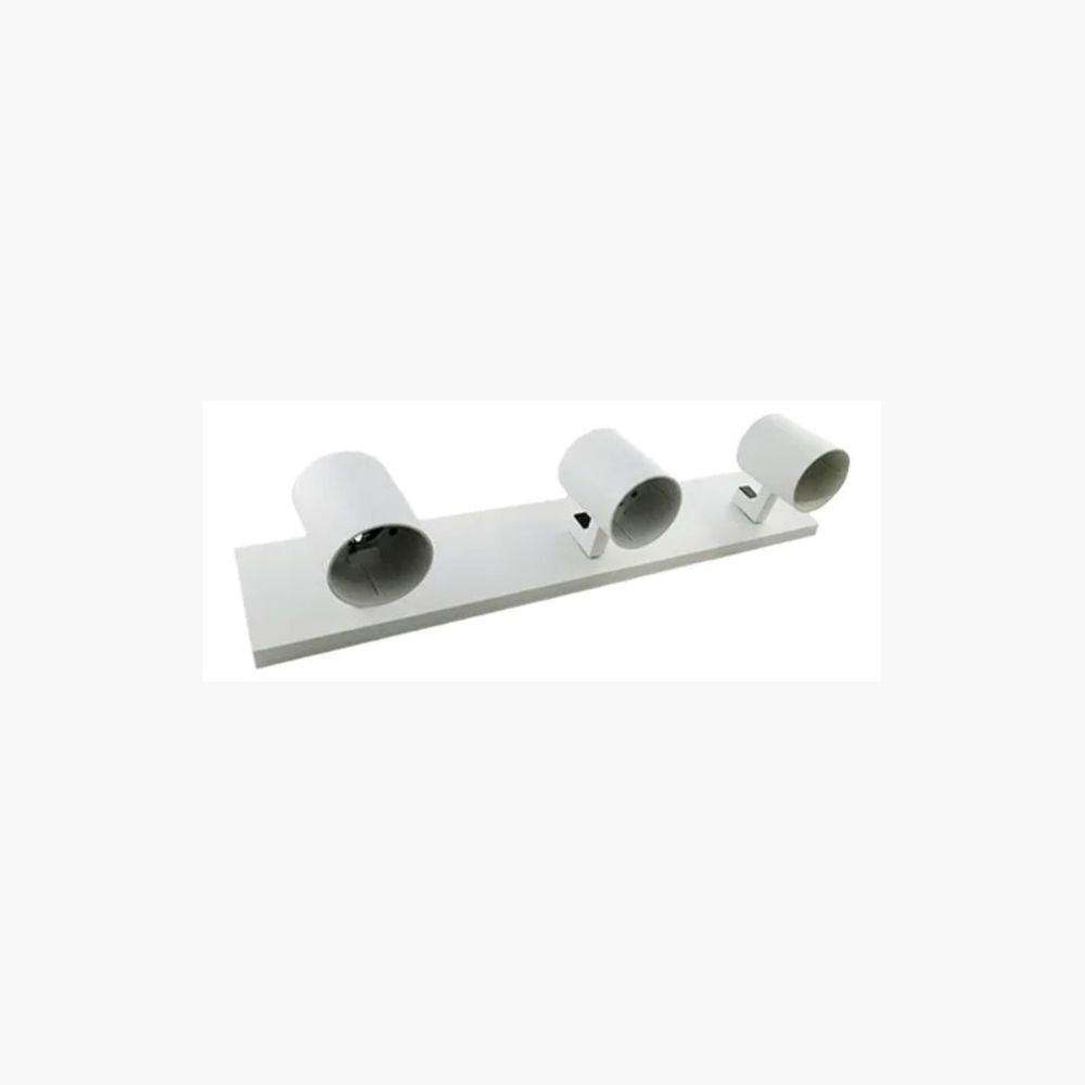 Barra Sobrepuesta Triple Gu-10 Blanco Mate P3 Megabright