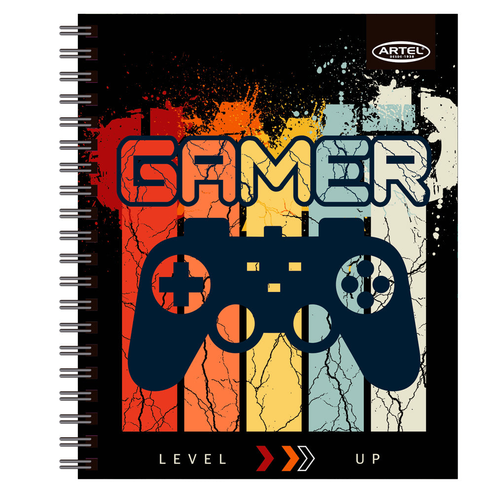Cuaderno Artel Universitario Gamers 100 Hojas 7mm X 10 Ud