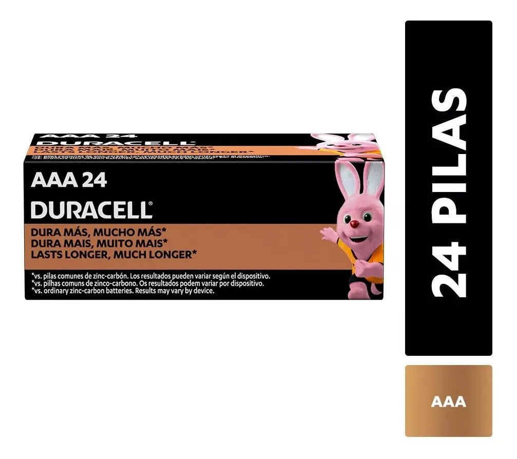 Pack 48 Pilas Alcalinas Duracell 24 AA + 24 AAA
