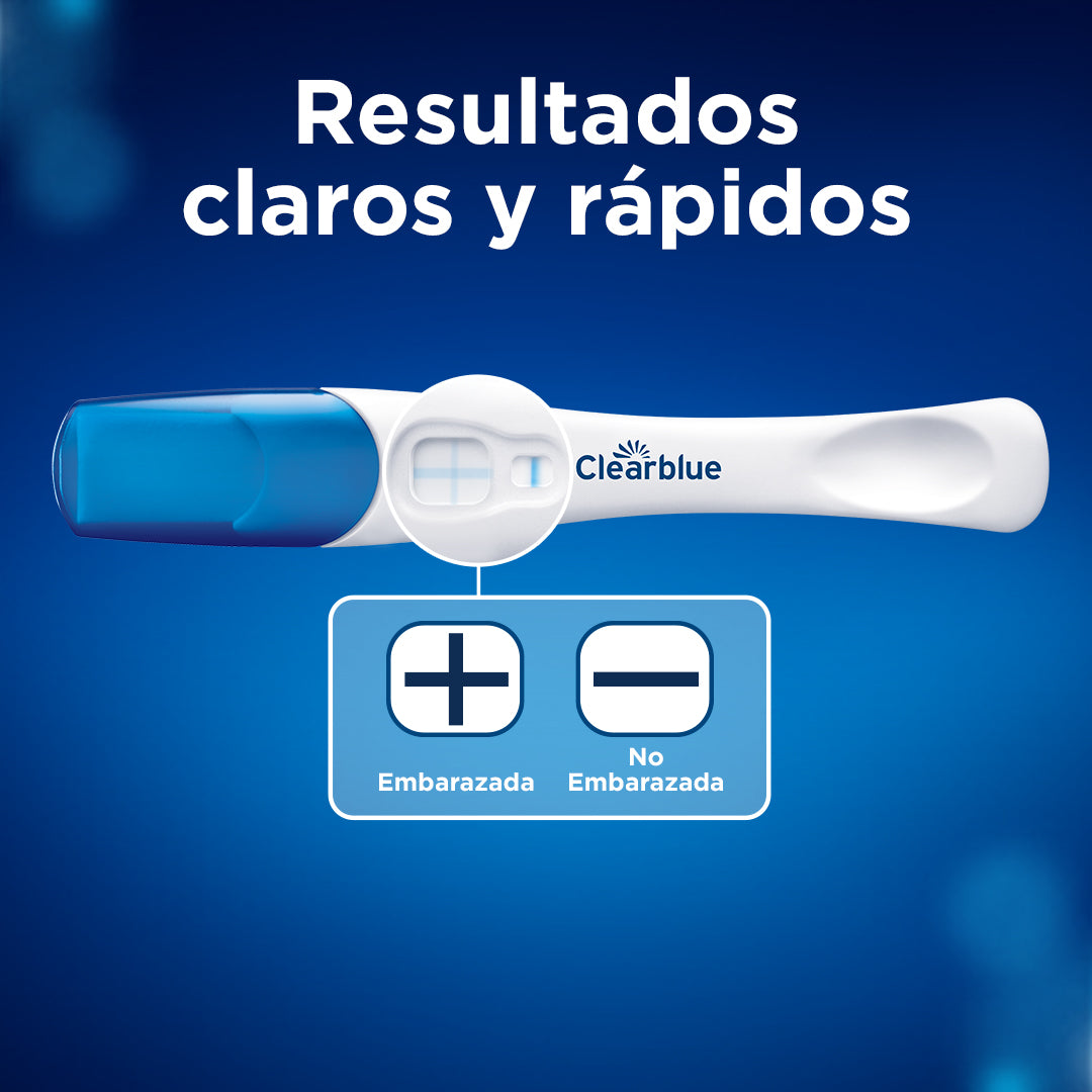 Test de Embarazo Rápido Clearblue Resultado En 1 Minuto