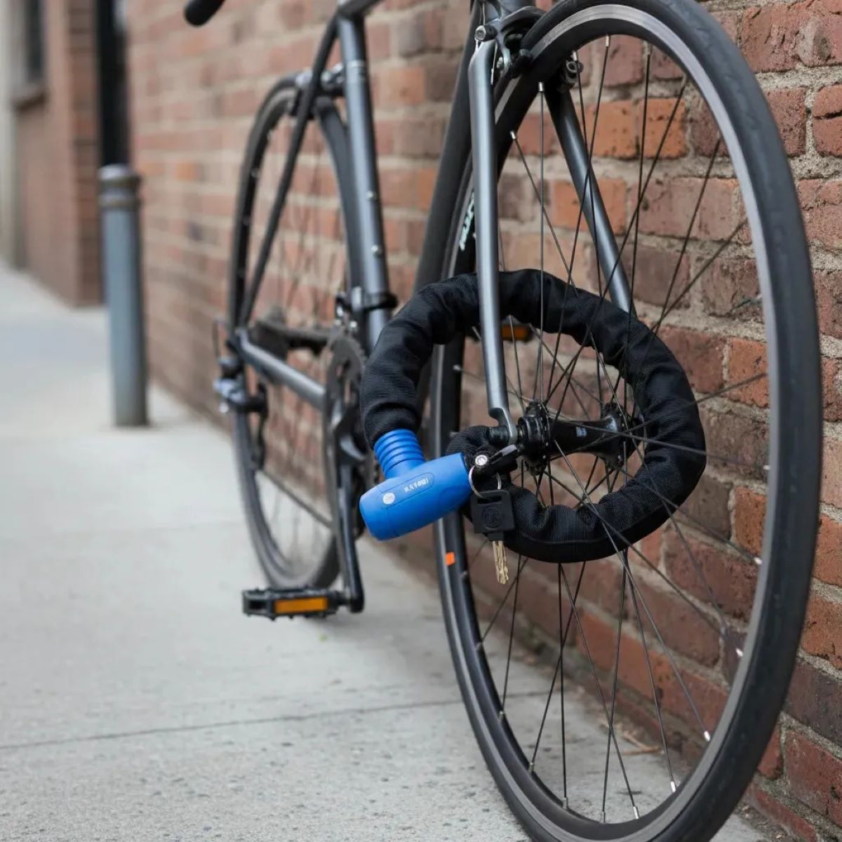 Candado Para Bicicleta Odis Bike Con Cadena Integrada9.5x1mm