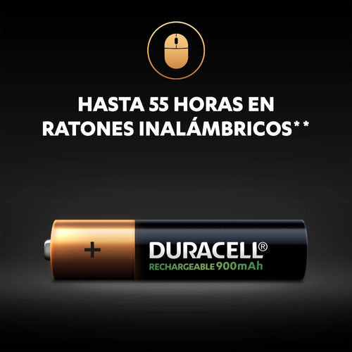 Pila Recargable Duracell Tamaño Aaa X4