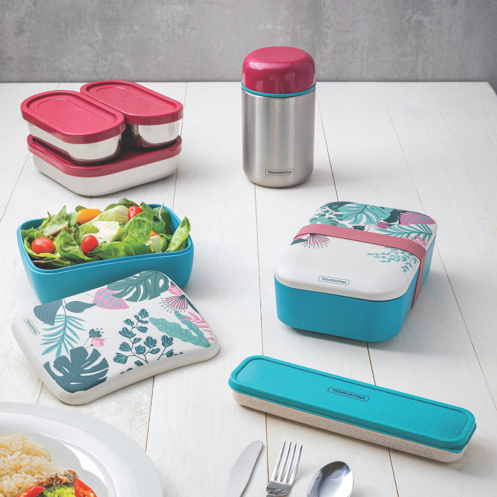 Termo Para Comida Tramontina 400ml Rojo Acero Inoxidable