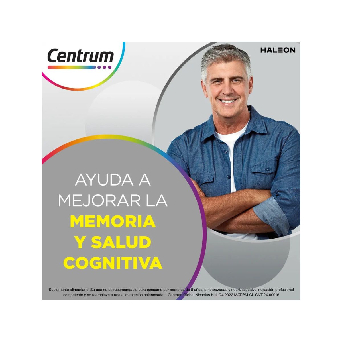 Multivitamínico Centrum Silver Hombre 60 Tabletas