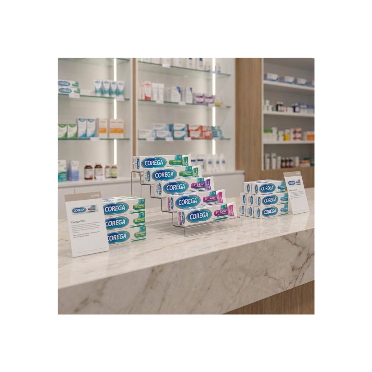 Adhesivo Prótesis Dental Corega Sin Sabor 70gr