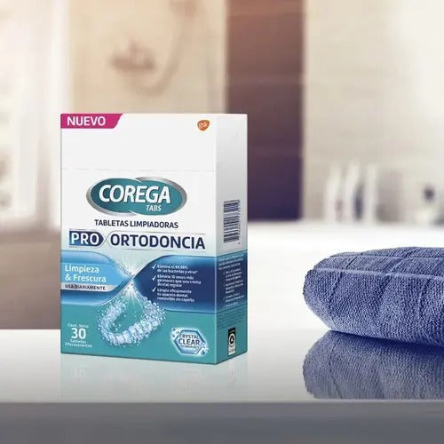 Tabletas Limpiadoras Corega Pro Ortodontics 30 Tabletas
