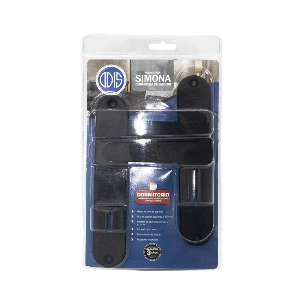 Odis Cerradura Embutir Simona 7040 Set Dormitorio Negra