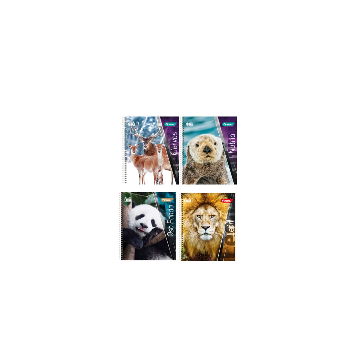 Pack 10 Cuadernos Universitarios Torre Fauna 100 hojas