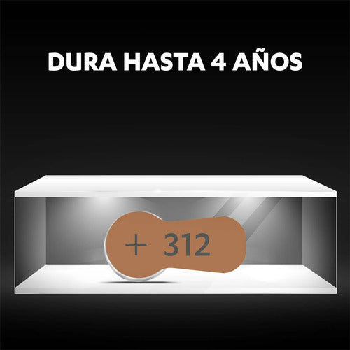 Pack 60 Pilas Duracell Audífono Tamaño 312