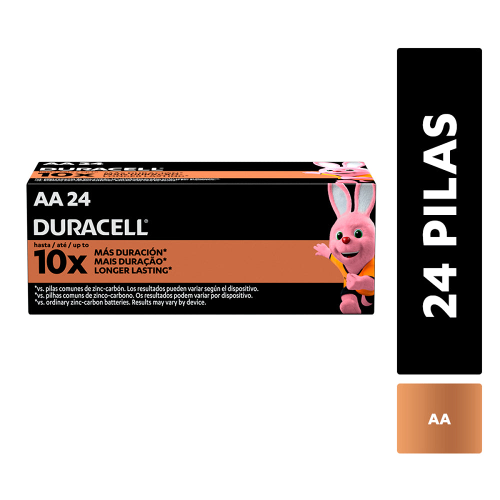 Pack 48 Pilas Alcalinas Duracell 24 AA + 24 AAA