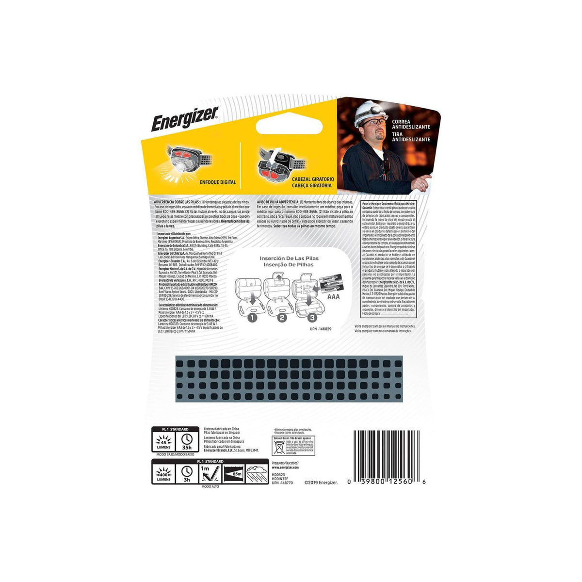 Linterna de Cabeza  Energizer Manos Libres
