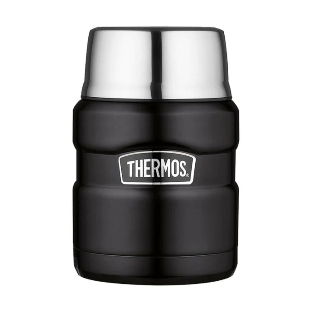 Termo de comida Thermos King 470ml acero inoxidable negro