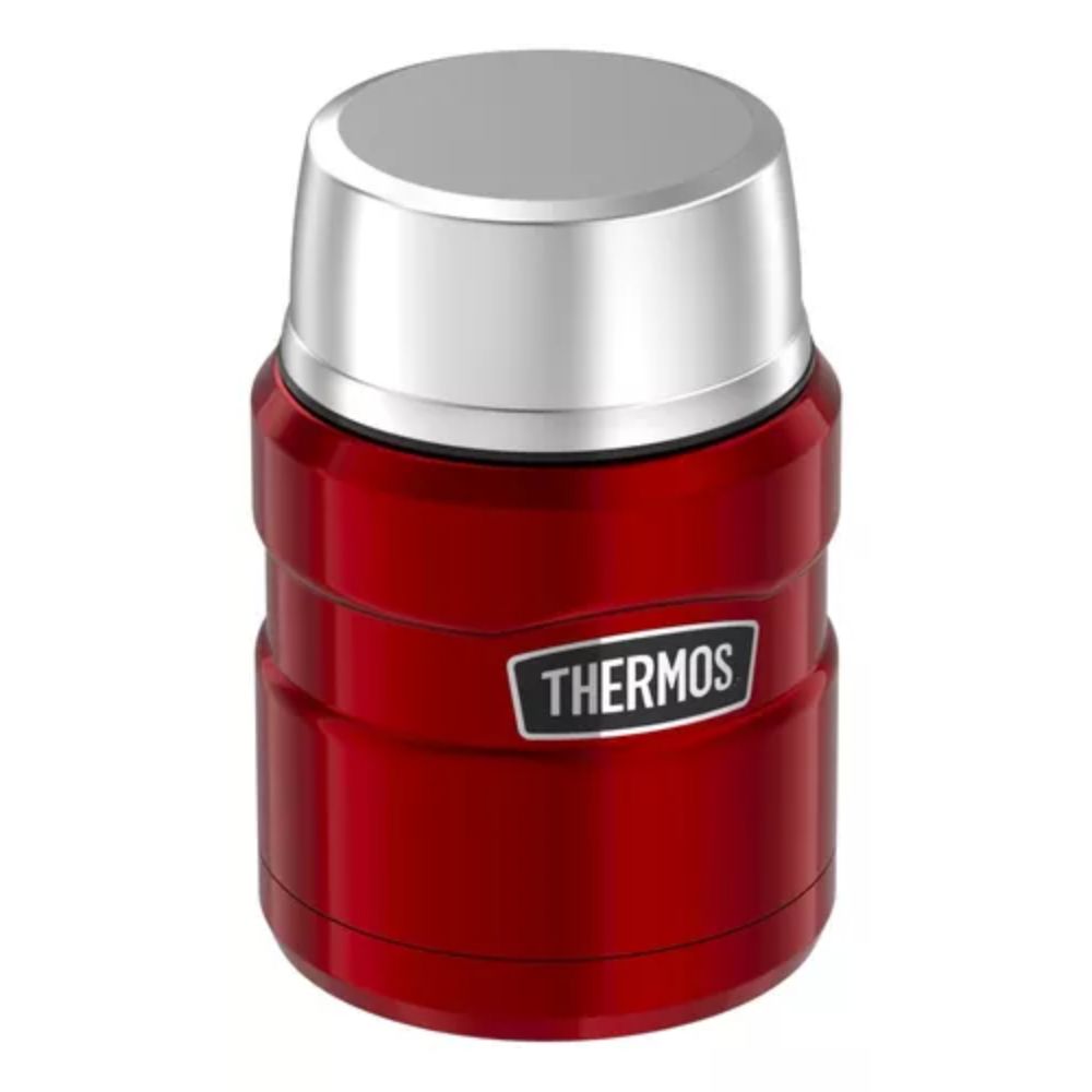 Termo de comida Thermos King 470ml acero inoxidable rojo
