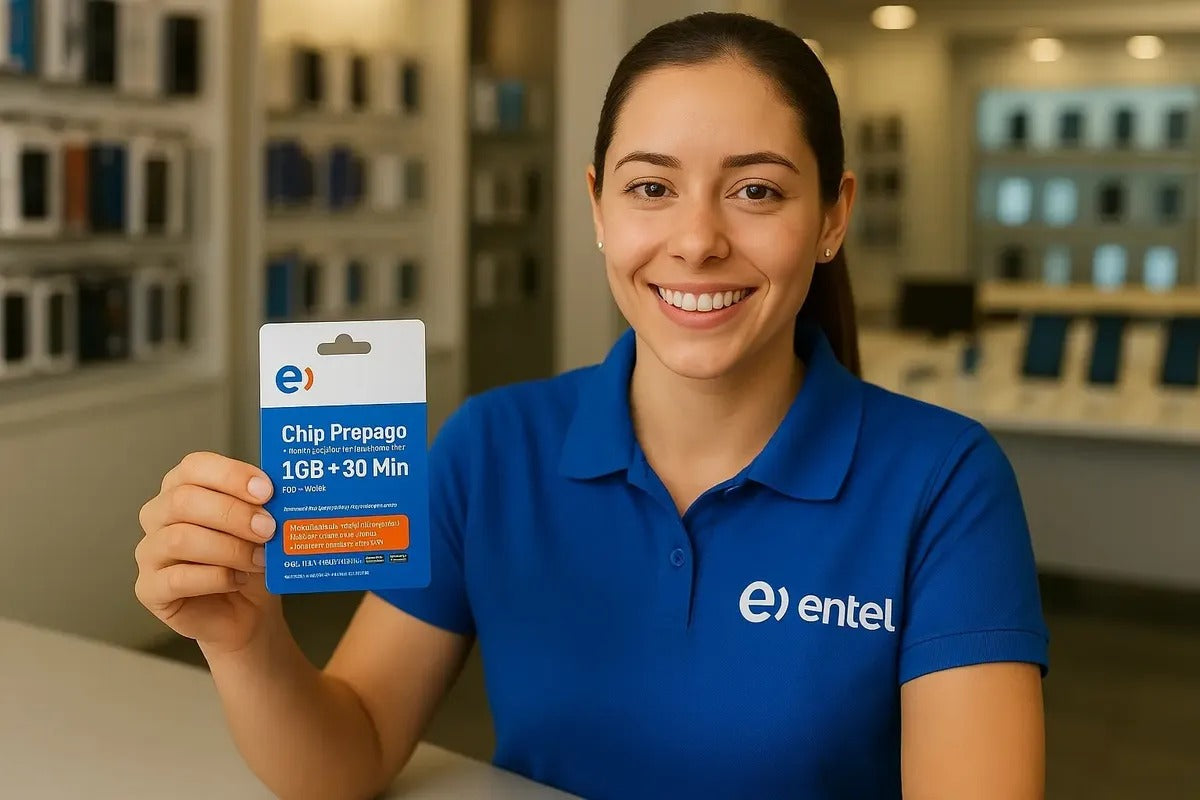 Pack 100 Chips Prepago Entel 1gb + 30 Minutos