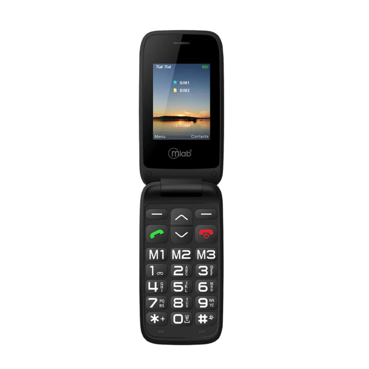 Celular Senior Mlab Shell Sos 4G Lte Negro