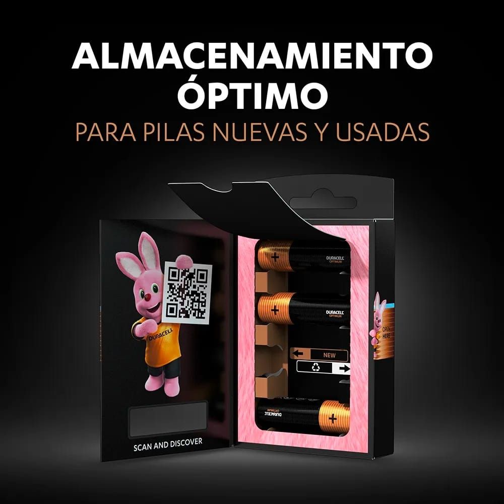 Pila alcalina Duracell optimum blíster AAx6