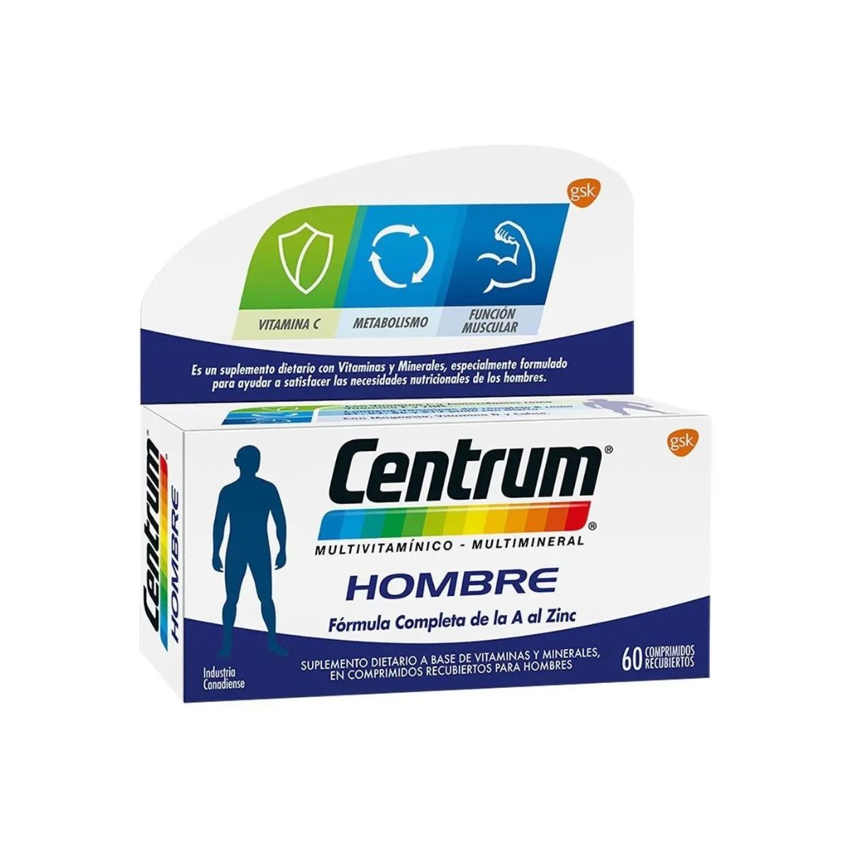 Multivitamínico Centrum Hombre 60 Tabletas