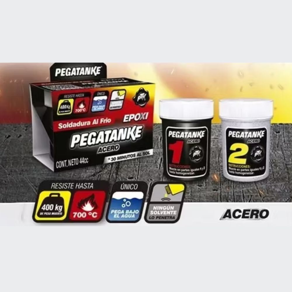 Pegamento Pegatanke Acero 44cc